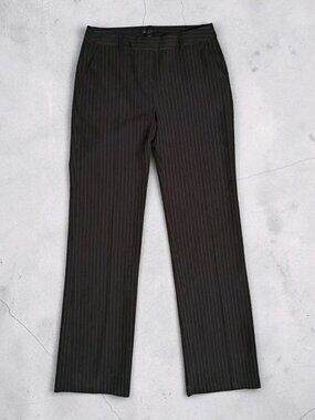 Be Cool Los Angeles Women’s size Small Black Striped Business Casual Suit Pants